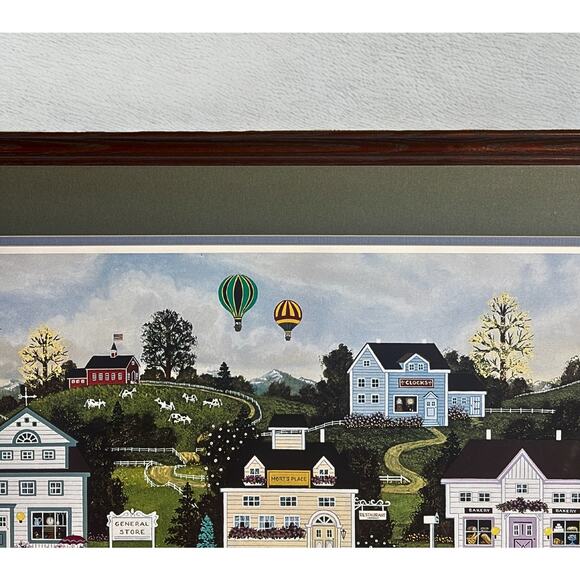 Wooster Scott Signed Artist Proof AP 69/150 “Down Memory Lane” Framed Folk Art - Picture 6 of 7